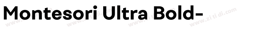 Montesori Ultra Bold字体转换